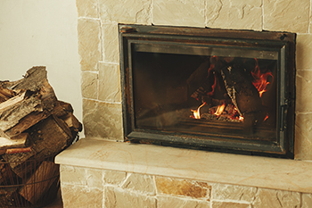 Beautifully clean fireplace after chimney cleaning in Ocean County